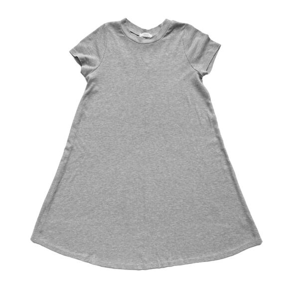 Soprano Gray Ribbed Knit Swing Dress Size 14 - Picture 1 of 5